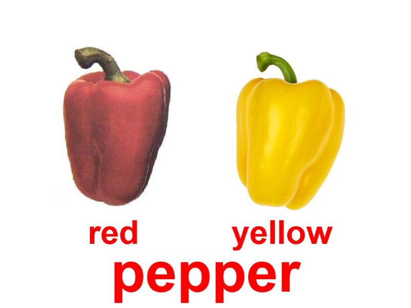 red          yellow pepper